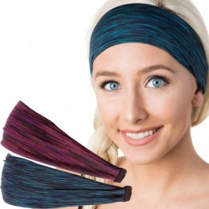 Headbands Adjustable & Stretchy Xflex Band Wide Sports Headbands for Women Girls & Teens - CE12O173V84 $31.18