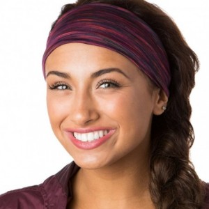 Headbands Adjustable & Stretchy Xflex Band Wide Sports Headbands for Women Girls & Teens - CE12O173V84 $27.75