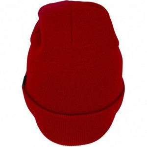 Skullies & Beanies Beanie- Men and Women Skull Knit Hat Cap - Knockout Red - CO18YC4R8DY $27.19