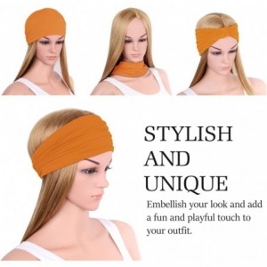 Headbands Versatile Multi Style Breathable Microfiber - Orange - CL18RT38S95 $18.20