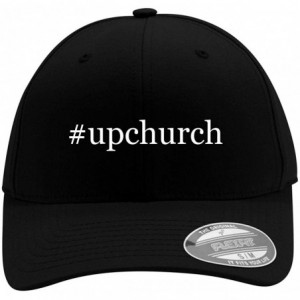 Baseball Caps Upchurch - Men's Hashtag Flexfit Baseball Cap Hat - Black - CQ18WUS4T3H $33.67