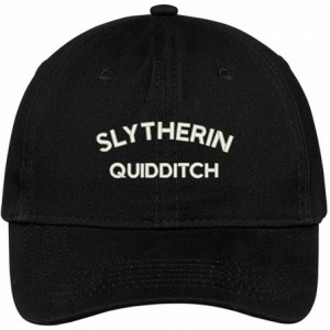Baseball Caps Slytherin Quidditch Embroidered Soft Cotton Adjustable Cap Dad Hat - Black - C612NTQC2BV $36.93