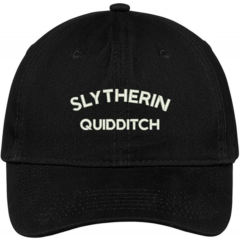 Baseball Caps Slytherin Quidditch Embroidered Soft Cotton Adjustable Cap Dad Hat - Black - C612NTQC2BV $32.59