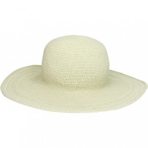 Sun Hats Women's Cotton Crochet 4 Inch Brim Floppy Hat - Stone - CN1171D9XV3 $44.92