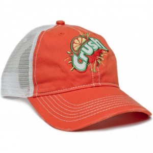 Baseball Caps Soda Pop Adult Distressed Vintage 90's Dad Trucker Cap hat Orange/White - C5184XRZW2L $33.71