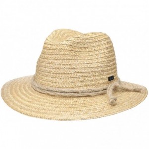 Cowboy Hats Tyrolean Straw Hat Women/Men - Made in Italy - Nature - CF18O9AXYLY $71.28