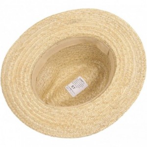 Cowboy Hats Tyrolean Straw Hat Women/Men - Made in Italy - Nature - CF18O9AXYLY $73.83