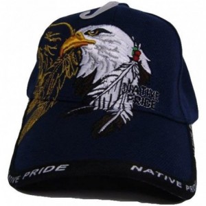 Skullies & Beanies Native American Eagle Indian Native Pride Shadow Black Baseball Ball Cap Hat - C012NEV3SVO $20.90
