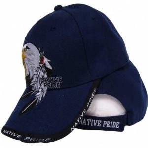 Skullies & Beanies Native American Eagle Indian Native Pride Shadow Black Baseball Ball Cap Hat - C012NEV3SVO $19.87