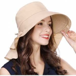 Sun Hats Summer Ladies UPF 50 Sun Hats for Women Anti-Fog Dustproof Sun Cap - 69085khaki - CW18RH84YTL $36.00