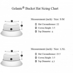 Bucket Hats 100% Cotton Packable Fishing Hunting Summer Travel Bucket Cap Hat - Gold - C618ILU0I0C $33.66
