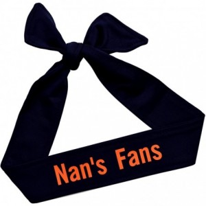 Headbands Tie Back Sport Headband with Your Custom Team Name or Text in Vinyl - Solid Black - CQ18GXECH6E $24.01