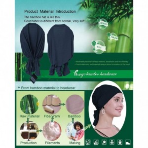 Skullies & Beanies Cotton Chemo Turbans Headwear Beanie Hat Cap for Women Cancer Patient Hairloss - CJ1939R6UN8 $33.35