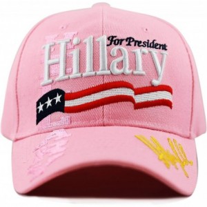 Baseball Caps Unisex 2020 President Campaign Hillary for President Hat - Pink - CS12MITBA6T $19.47