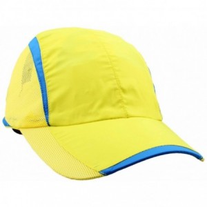 Baseball Caps Baseball Cap Hat-Running Golf Caps Sports Sun Hats Quick Dry Lightweight Ultra Thin - 01-yellow - CE12LON1SH7 $...