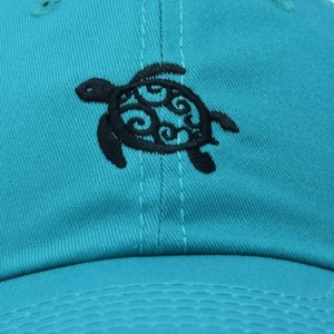 Baseball Caps Turtle Hat Nature Womens Baseball Cap - Teal - CJ18M9ULDKR $22.74
