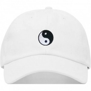 Baseball Caps Yin Yang Baseball Hat- Embroidered Dad Cap- Unstructured Soft Cotton- Adjustable Strap Back (Multiple Colors) -...
