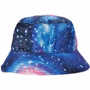 Bucket Hats Unisex Galaxy Bucket Hat Summer Fisherman Cap for Men Women - Blue - CA18207WAZ8 $25.02