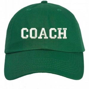Baseball Caps Coach Dad Hat - Kelly Green - CW18REEE6UZ $30.85