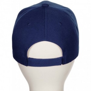 Baseball Caps Classic Baseball Hat Custom A to Z Initial Team Letter- Navy Cap White Black - Letter P - CM18IDX9KSX $21.86
