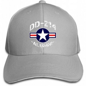 Baseball Caps Alumni Air Force Adjustable Sandwich Cap Baseball Cap Casquette Hat - Gray - C818MI5CRH5 $24.00
