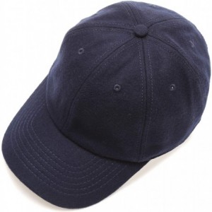Baseball Caps Men's Wool Blend Baseball Cap with Adjustable Size Strap - Navy - CC18HA3DO4N $26.06