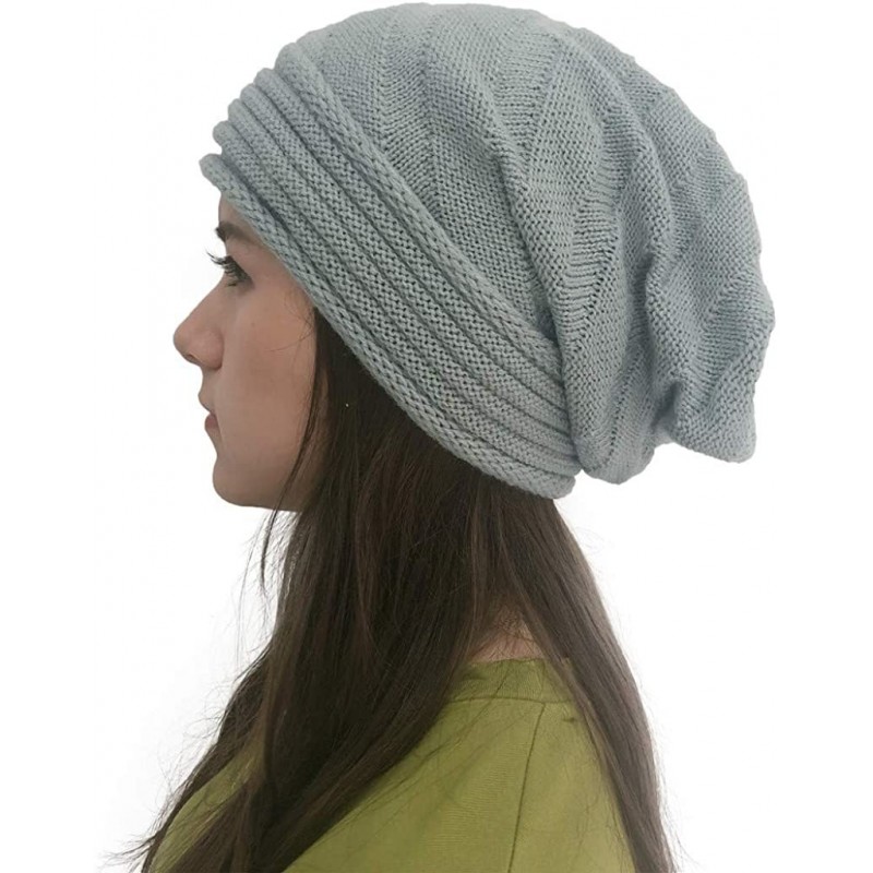 Skullies & Beanies Women Hat- Women Fashion Winter Warm Hat Girls Crochet Wool Knit Beanie Warm Caps - ❤️gray - CU18AI8E3Z5 $...