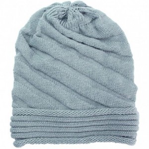 Skullies & Beanies Women Hat- Women Fashion Winter Warm Hat Girls Crochet Wool Knit Beanie Warm Caps - ❤️gray - CU18AI8E3Z5 $...