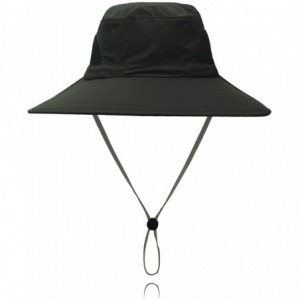 Sun Hats Outdoor Sun Hat Quick-Dry Breathable Mesh Hat Camping Cap - Hiking Army Green - CJ18G76S46N $26.60