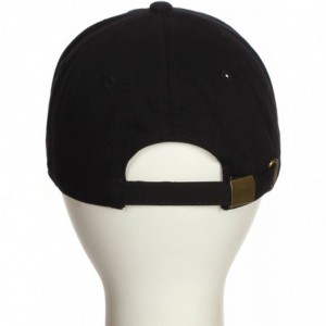 Baseball Caps Customized Letter Intial Baseball Hat A to Z Team Colors- Black Cap White Gold - Letter a - CN18ET663DK $25.46