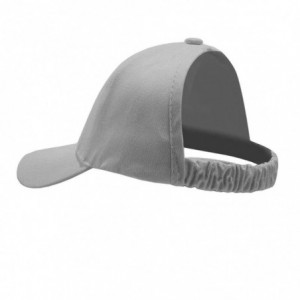 Baseball Caps Backless Ponytail Hats Pony Caps Baseball for Women Elastic-Visor (Grey) - Grey - CV18SXQQO0U $20.04