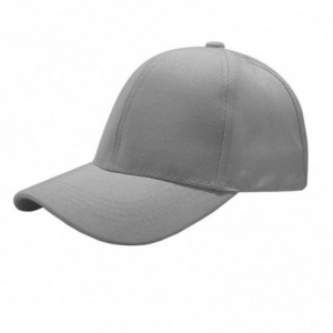 Baseball Caps Backless Ponytail Hats Pony Caps Baseball for Women Elastic-Visor (Grey) - Grey - CV18SXQQO0U $20.04
