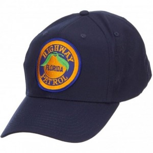 Baseball Caps Florida State Highway Patrol Patched Cap - Navy - CA126E0KZMJ $39.89