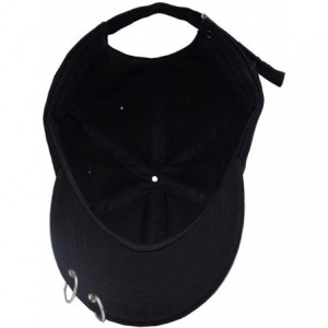 Baseball Caps Baseball Cap K-pop Boys Outdoor Iron Ring Snapback Hat Casual Adjustable Dad Hat Hip Hop Hat - Black Ring - CU1...