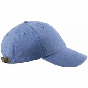 Baseball Caps 6-Panel Low-Profile Washed Pigment-Dyed Cap - Periwinkle - CA12N3CY5TE $18.22