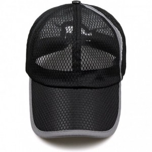 Baseball Caps Lightweight Breathable Outdoor Baseball Fishing - Black - CP18DZ6UQ3N $20.07