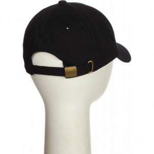 Baseball Caps Custom Hat A to Z Initial Letters Classic Baseball Cap- Black Hat White Black - Letter a - C218NDNR6OX $24.81