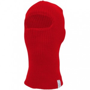 Balaclavas 1 Hole Winter Ski Mask - Red - CZ184S3WXSO $17.43