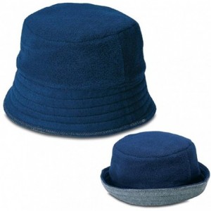 Sun Hats FLEECE REVERSIBLE HAT - Navy/Gray - CC11DC5NXYR $19.06