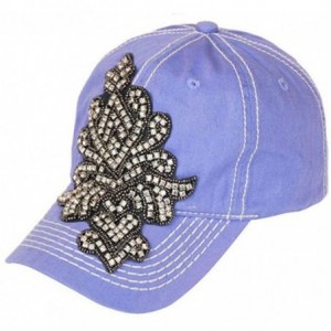 Baseball Caps Jeweled Baseball Cap - Purple - C711OZ56IEP $29.34