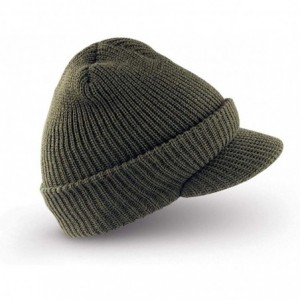 Visors Military Winter Jeep Cap with Visor 100% Wool Made in the USA (1 Pack- OD Green) - CN18R2NGSIS $18.68