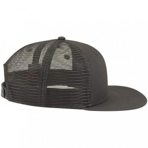 Baseball Caps SNAP Hawaiian Pattern Square Flat Visor 6 Panel Pro Style Snapback Hat - Char. Gray - CC12O0GZK15 $22.73
