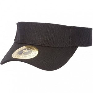Sun Hats 4 Pack Youth Size Sun Visor - Black - CQ183CX0O0Q $37.81