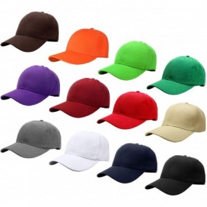 Baseball Caps Wholesale 12-Pack Baseball Cap Adjustable Size Plain Blank Solid Color - Assorted Color Group 2 - CL18HY0MW48 $...