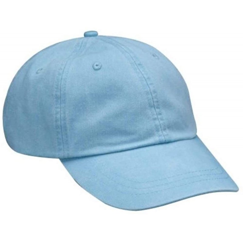 Baseball Caps Optimum Pigment Dyed-Cap - White - Baby Blue - C711V8WWZTP $19.37