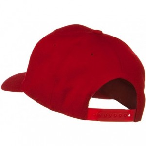 Baseball Caps Solid Wool Blend Prostyle Snapback Cap - Red - C611918FF3V $18.62