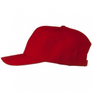 Baseball Caps Solid Wool Blend Prostyle Snapback Cap - Red - C611918FF3V $18.62