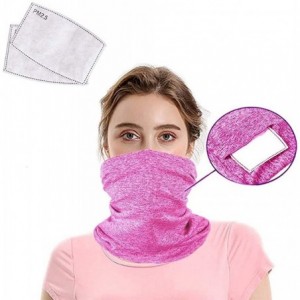 Balaclavas Neck Gaiter Bandana - with Pocket for PM 2.5 Filter - in Stock in USA - Pink W/O Filter - CC199HRUEE9 $30.31