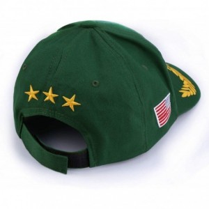 Baseball Caps Donald Trump 2020 Keep America Great Slogan USA Flag Cap Adjustable Baseball Hats - Green - CV18QWHCDTZ $21.37