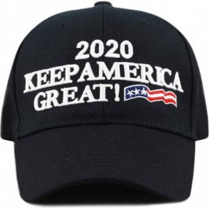 Baseball Caps Trump 2020 President Keep America Great Flag Cotton 3D Cap - Kag - Black - CC18SKA9GIC $20.03